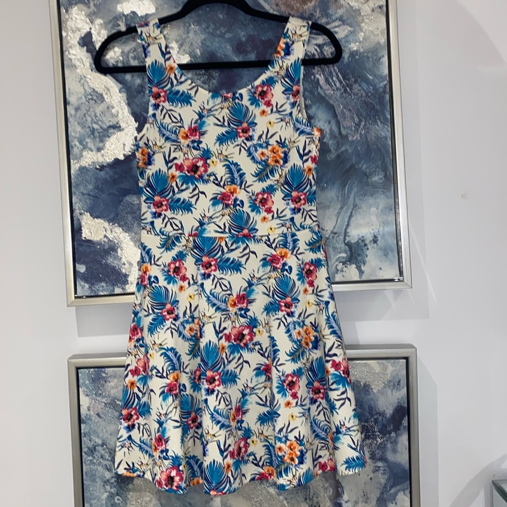 H&M floral print skater dress